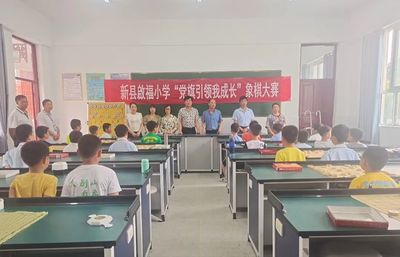 新县启福小学举行“党旗引领我成长”象棋比赛颁奖典礼