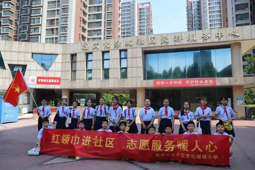 红领巾进社区 社会实践促成长 郑州市金水区文化绿城小学行动中