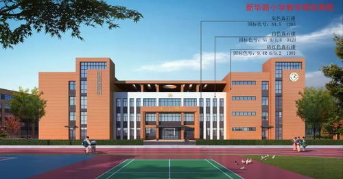 新乐市新华路小学预计今年投用,内附效果图