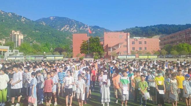 新县启福小学举行2022春季散学典礼暨暑期安全教育大会